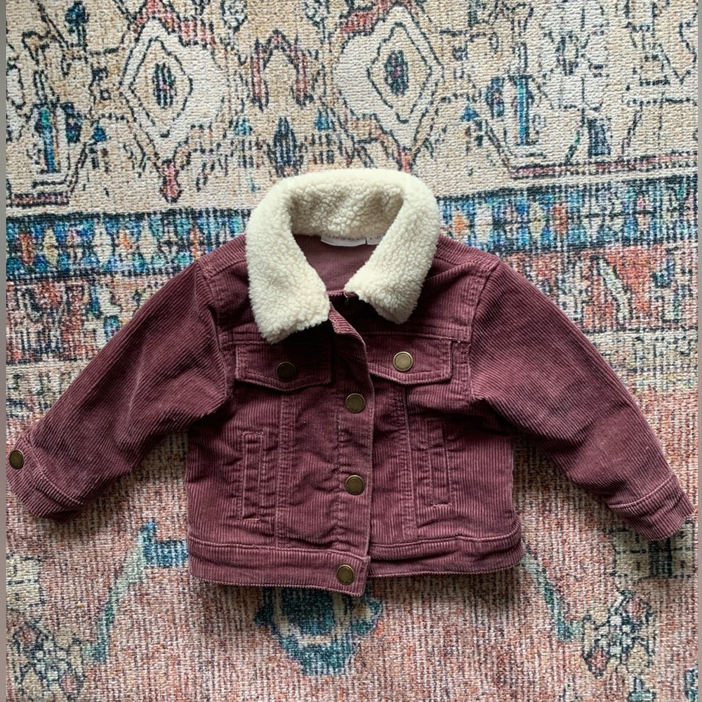 Jamie Kay Corduroy Jacket | Rose Taupe size 6-12mts
